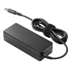 HP 65W 7.4mm Pin Compatible Charger For HP Laptops With Power Cord, Black